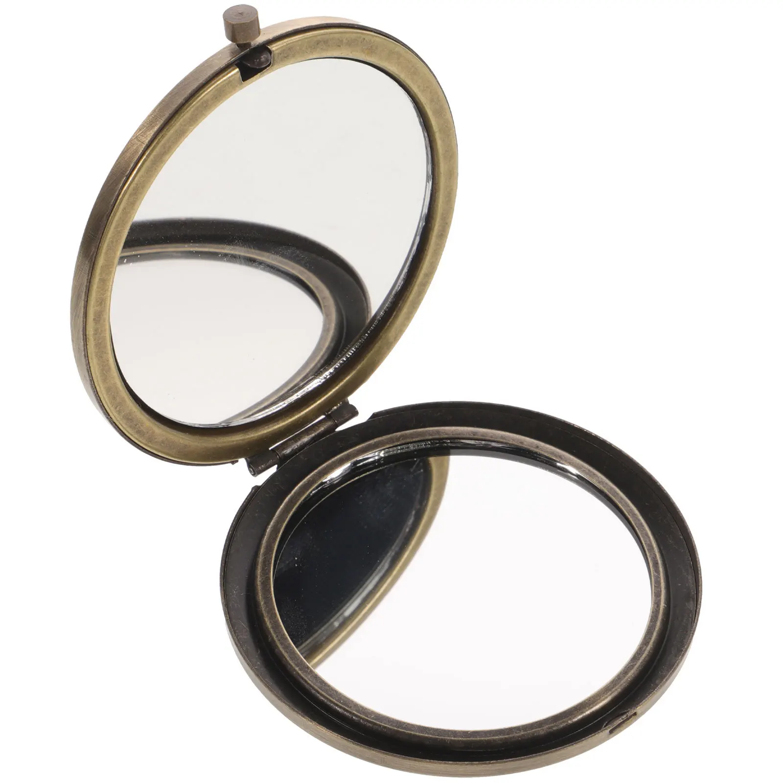 Miroir de maquillage pour femme, format de poche, miroir en bois, petit miroir Portable