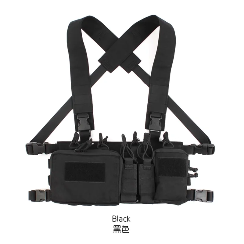 D3CRH Quadruple Tactical Hunting Outdoor Chest Hanging 556/545/5.8/762 Belly Hanging