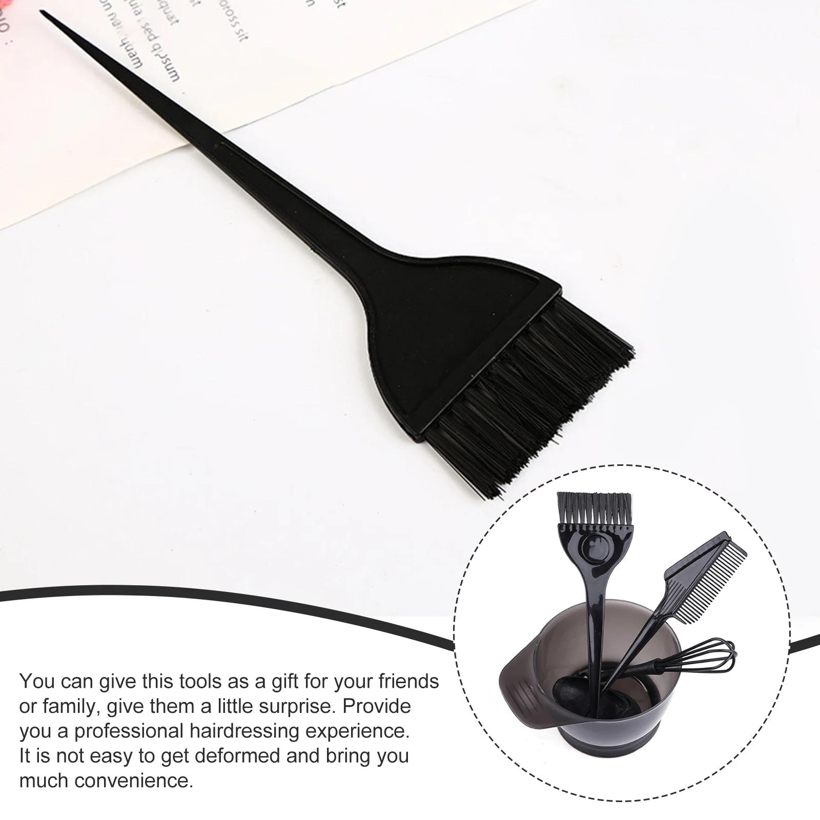 8 قطع من أدوات تلوين صبغ الشعر، وعاء ألوان الشعر، فرشاة صبغ الشعر لصالونات التجميل المنزلية، مجموعة تلوين الشعر #3