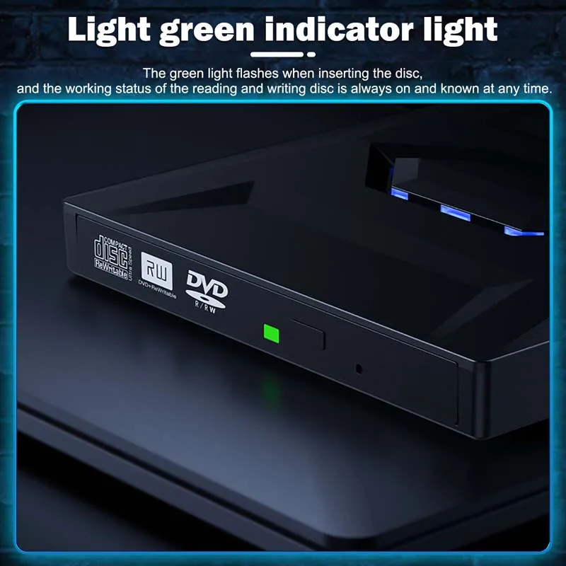 Obrázek 6: USB 3.0 typ 3-in-1 multifunkční externí mobilní pohon cédéčko DVD čtečka palič, sdà­let karta, U kotouč hráč číst rychlost cédéčko rom 24X CD-RW