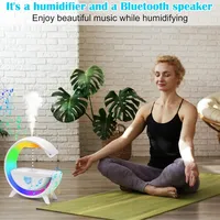 Anti-gravity Humidifier Creative Water Drop Desk Lamp Atmosphere LED Night Light For Office Home Descoration Table Lamps