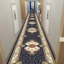 Luxury Design Long Carpet Runner for Corridor Hallway Decor Non-slip Strip Carpets HOTEL Living Room Doorway Washable Doormat