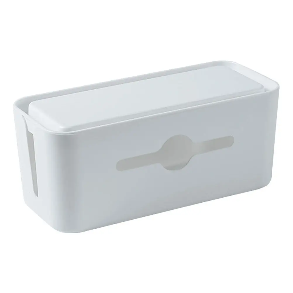 1Pcs Cable Organization Box ABS Material Rounded Corners Heat Dissipation Wire Storage Box Network Cable Receiving Hub for Home