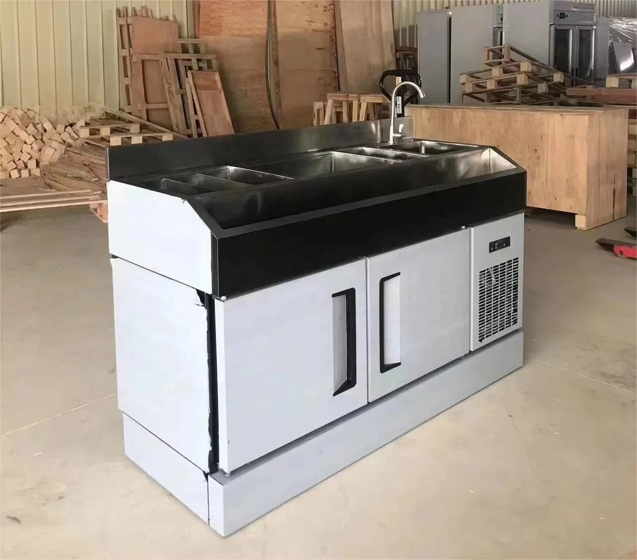 Commercial Cocktail Bar Equipment Stainless Steel Cocktail Bar Station Bar Drink Bartender Station