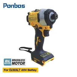 Destornillador eléctrico portátil sin escobillas, taladro de impacto inalámbrico de 1/4 pulgadas, llave hexagonal de reparación, herramientas eléctricas para Batería DeWALT, 18-20V