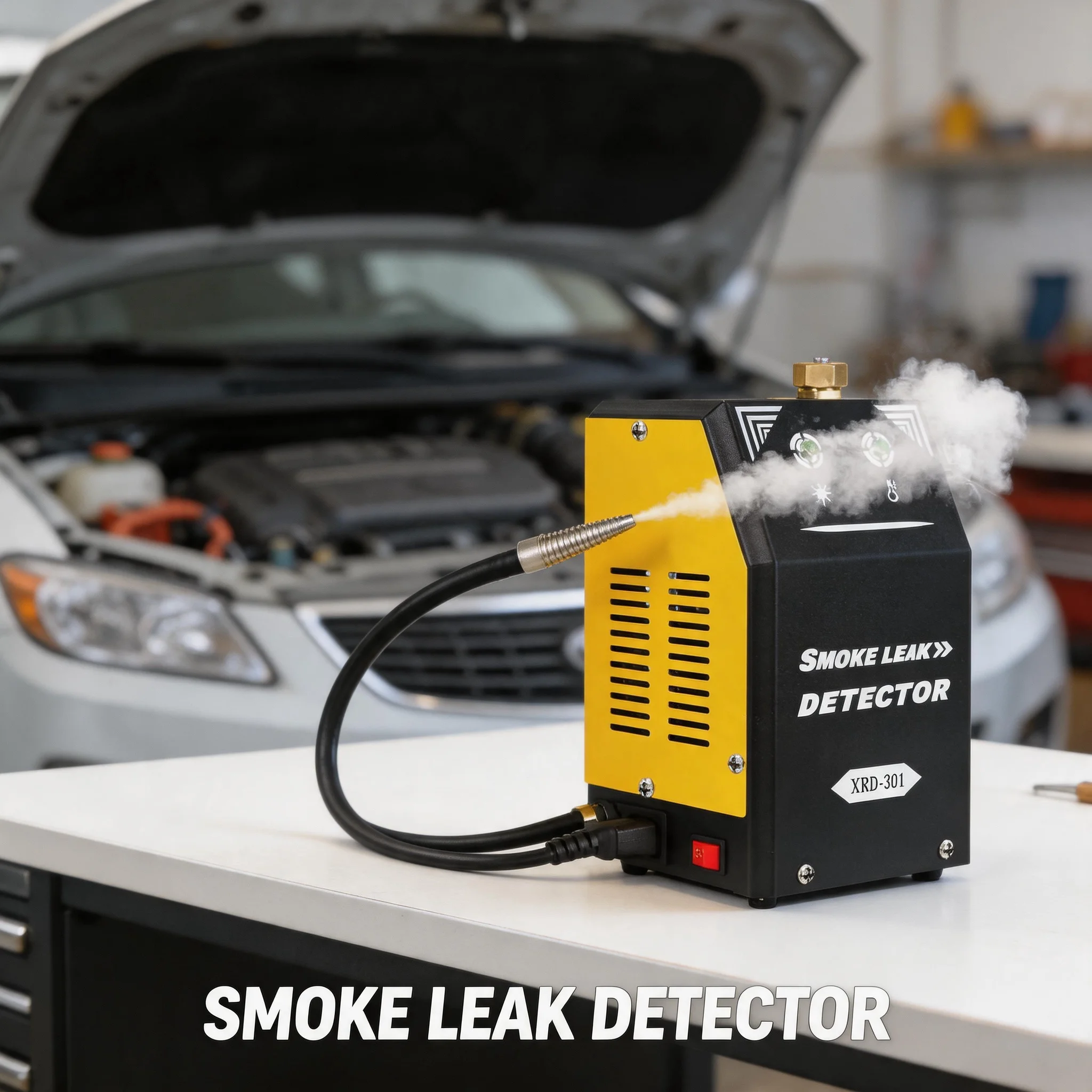 Máquina de Fumaça EVAP 12V DC com Bomba de Ar e Motor Compressor Integrados, Máquina de Fumaça Automotiva para Carros, Motos, Caminhões, Barcos e ATVs
