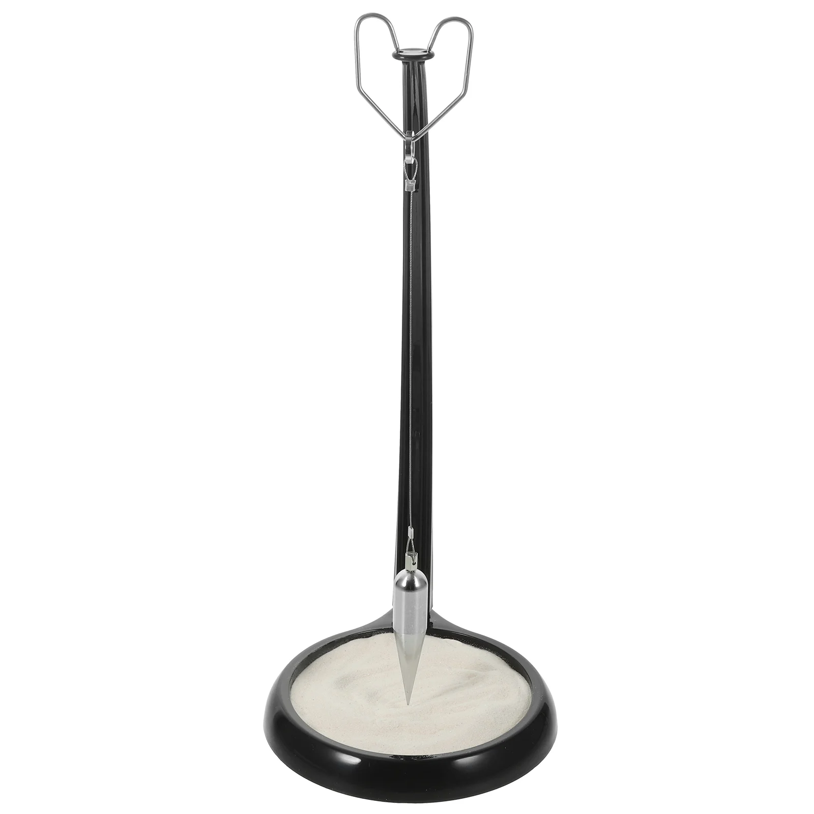 

Black Iron Sand Pendulum Decor Bookshelf Desk Office Home Modern Metal Craft Ornament Smooth Surface Easy Clean Elegant
