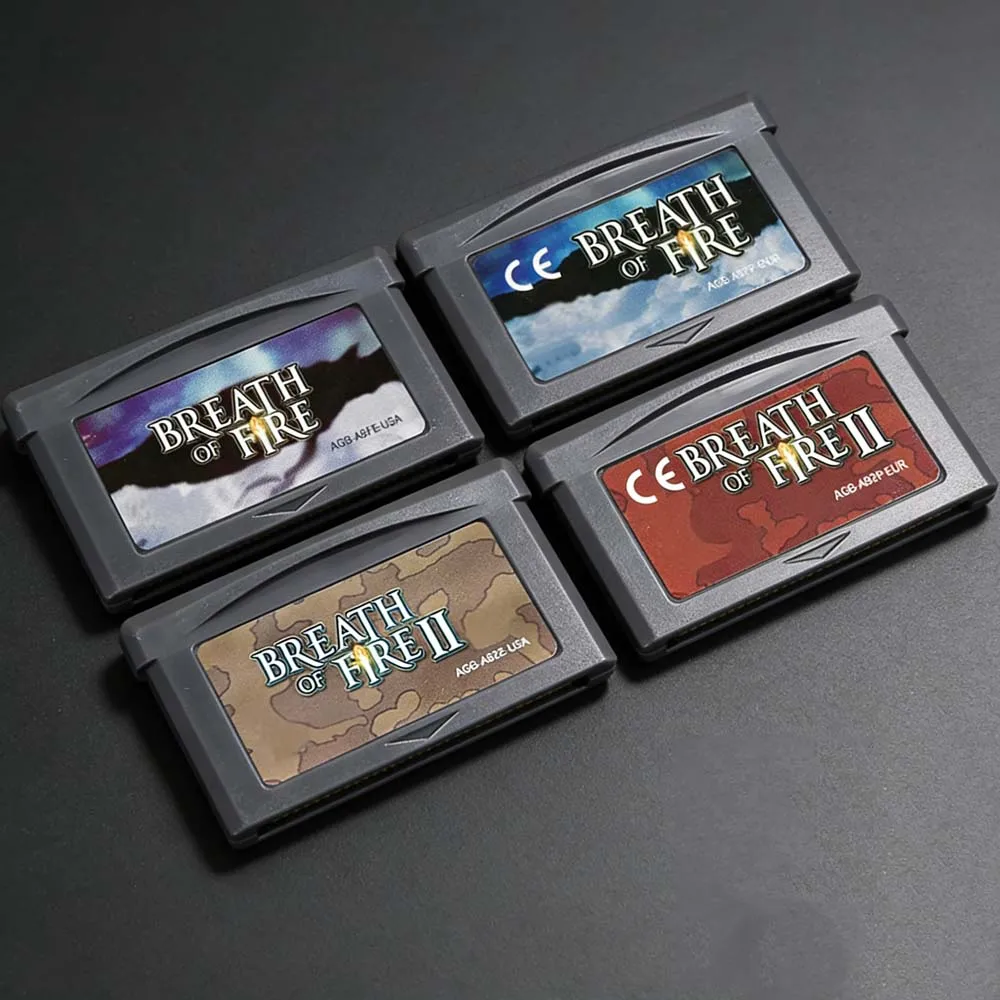 

Игровая карта для GBA/NDS: серия Breath of Fire, 32-битная видеоигра, серия DOOM, английская версия.