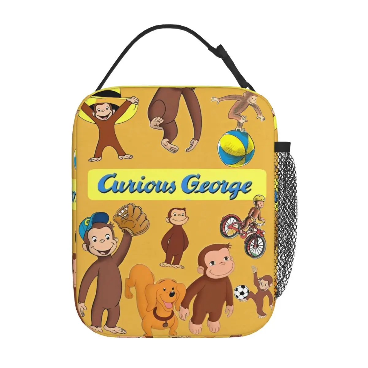 

Изолированные сумки для обеда Monkey Curious George, многоразовая сумка-холодильник Контейнер для еды, герметичная сумка для обеда, сумки для еды, дорожные сумки