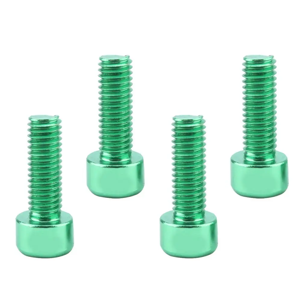 4 Pieces Water Bottle Cage Bolts Holder Screws Hex Socket Screws Aluminum Alloy Bicycle Accessories 7 Colors