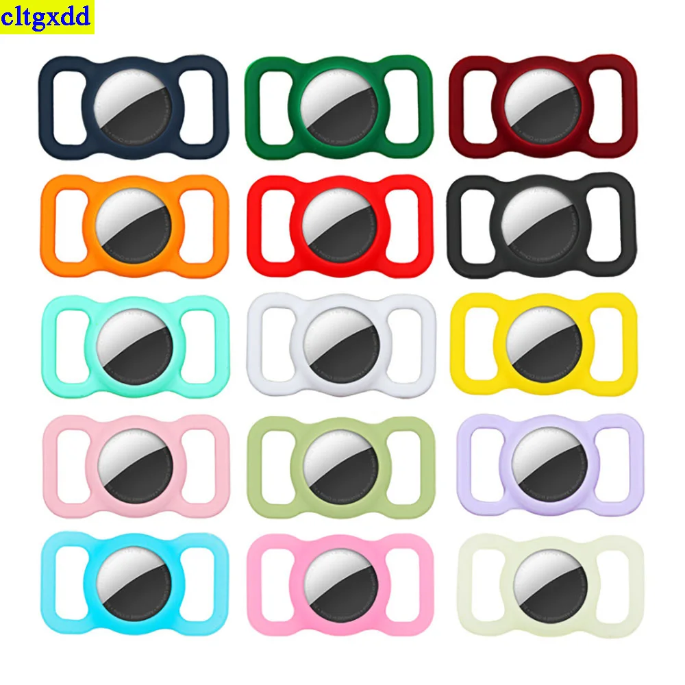 Cltgxdd Apple Airlines 태그, 애완견, 고양이, GPS 추적 고리, 손실 방지 보호용 1피스 실리콘 보호 커버