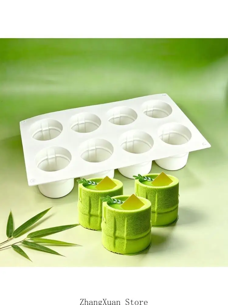 Multipurpose 8 Hole Bamboos Silicone Molds For Baking And Art Projects 3XUF