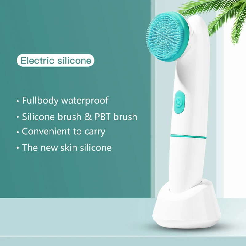 Face Beauty Electric facial cleaning brush facial exfoliator, sonic vibration rotating facial cleanser, skincare tools - view 2