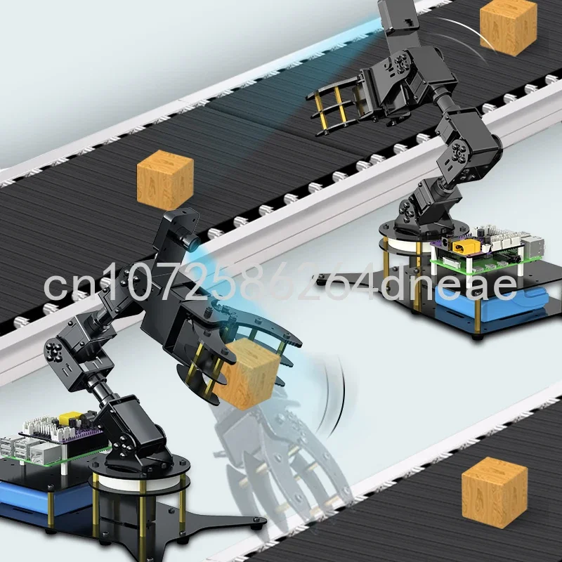 Raspberry Pie Robot DOTPI Six Degrees of Freedom AI Visual Recognition Python Programming Speech Robot