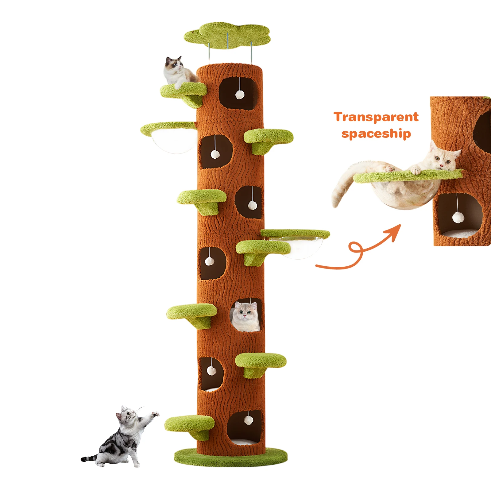 

Лесная большая кошачья елка с сизалевой когтеточкой Рама для лазанья для кошек Супер большая башня для кошачьего дерева для домашних кошек