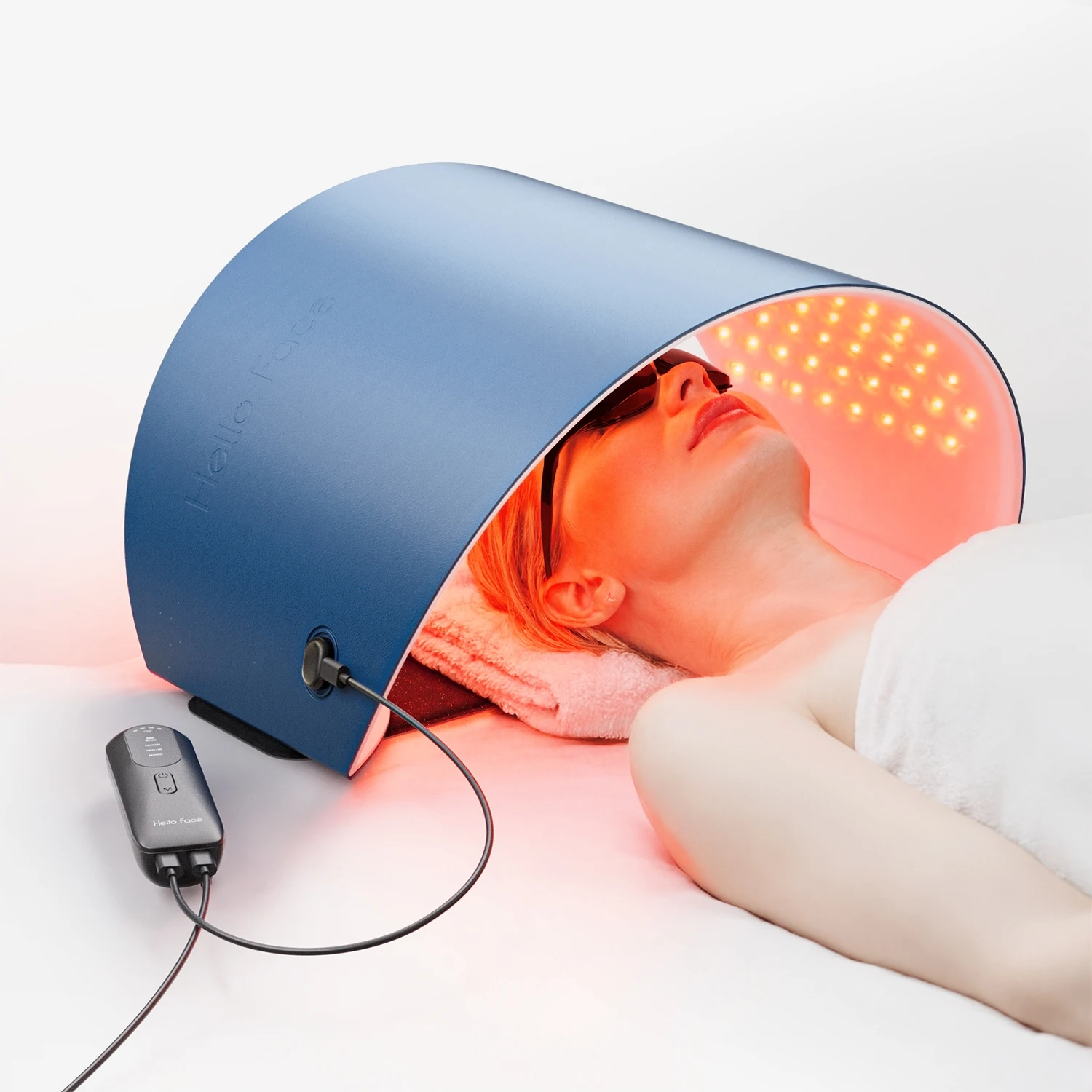 LED-Lichttherapiemasker Hello Face L6: 630nm Rood + 850nm Infrarood Licht, 720 LEDs Anti-Rimpels & Anti-Aging voor Gezicht & Lichaam