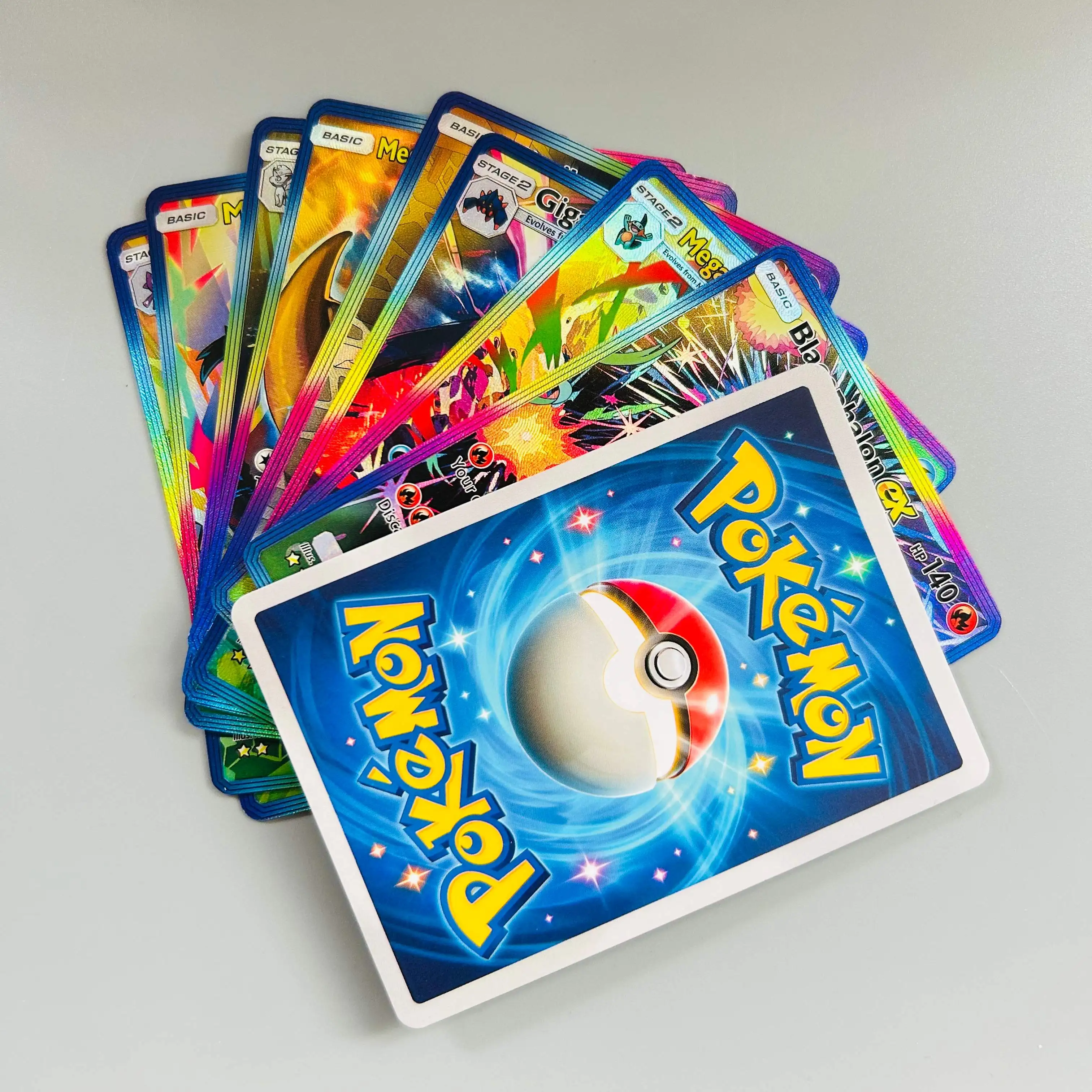  English Teal Mask Ogerpon ex DIY Holographic Foil Card, Perfect Condition Premium Anime Collection Card - view 6