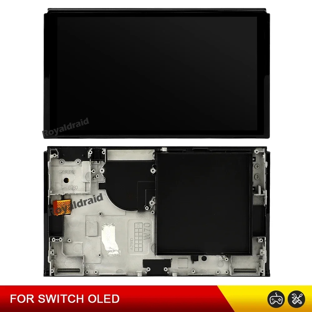 

For Switch OLED Console LCD Display Full Screen Assembly Digitizer Replacement For Switch OLED Touch and LCD with Frame