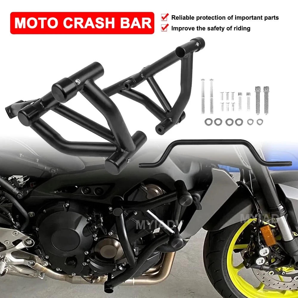 

Motorcycle Crash Bar Engine Guard Bumper For Yamaha MT-09 SP FZ09 2021 2022 2023 2024 MT09 FZ MT 09 Frame Protector Accessories