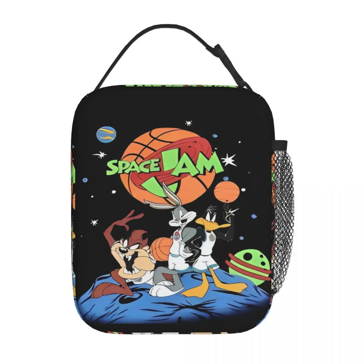 Space Jam Moive Insulated Lunch Bag Cooler Bag  Lunch Container High Capacity Tote Lunch Box Food Storage Bags College Picnic