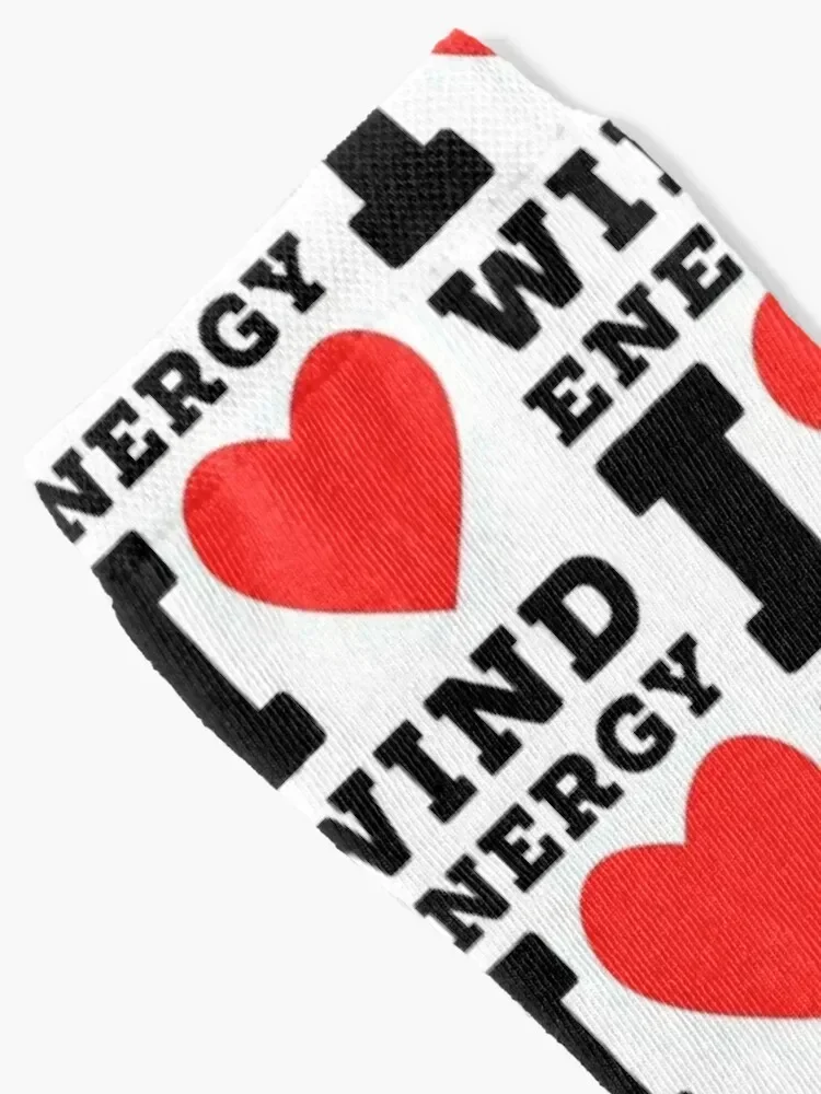 I love wind energy Socks designer brand christmas gifts kawaii Climbing Man Socks Women's