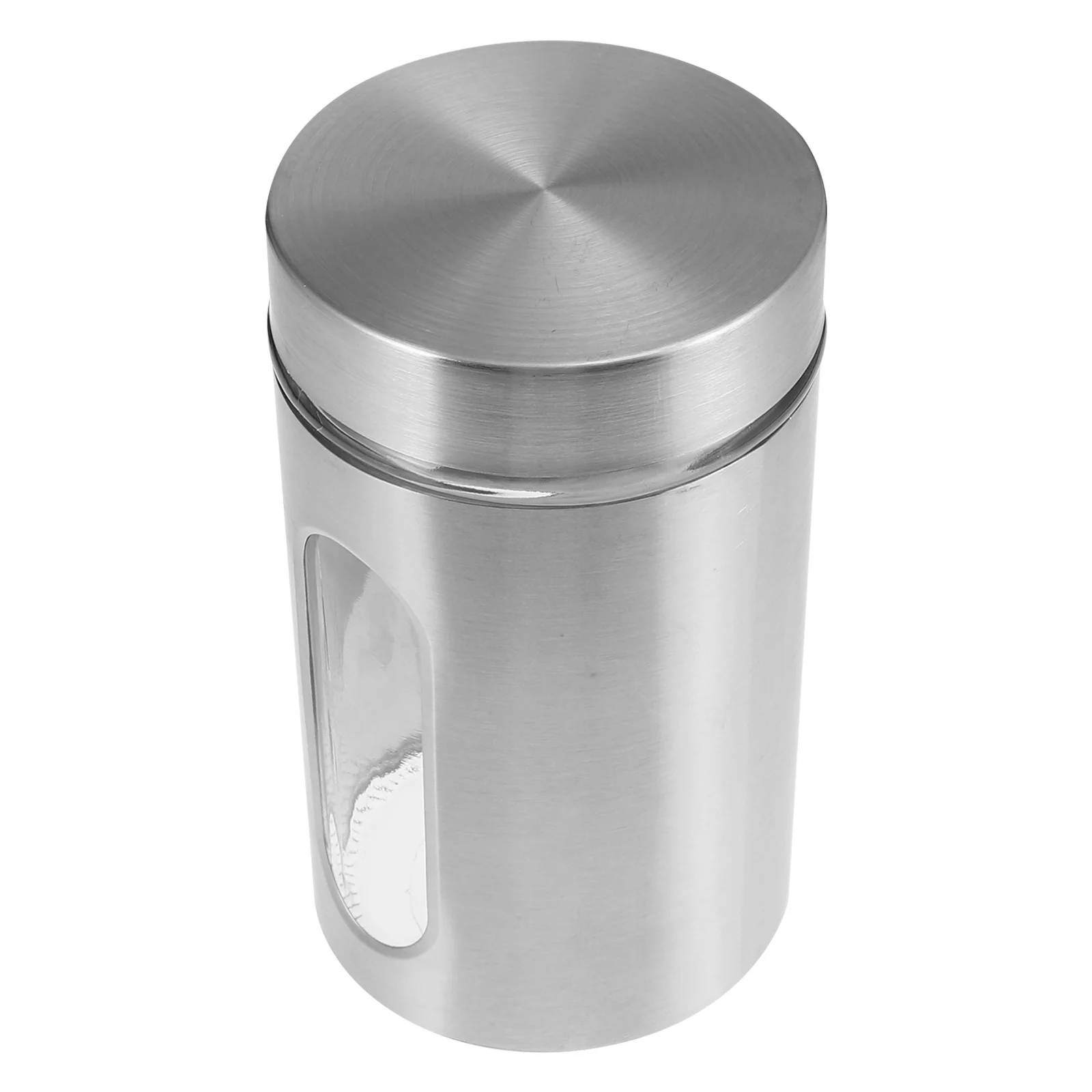 

1Pcs Stainless Steel Storage Tank Transparent Visible Kitchen Container for Dry Food Tea Coffee Grains Rust-Proof Sealed Sturdy