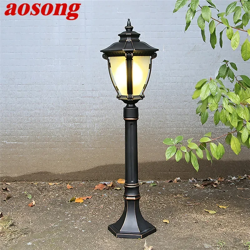 

AOSONG Contemporary Outdoor Lawn Lamp LED Electric Waterproof Villa Garden Courtyard District Residential Quarters Lawn Lamp ﻿