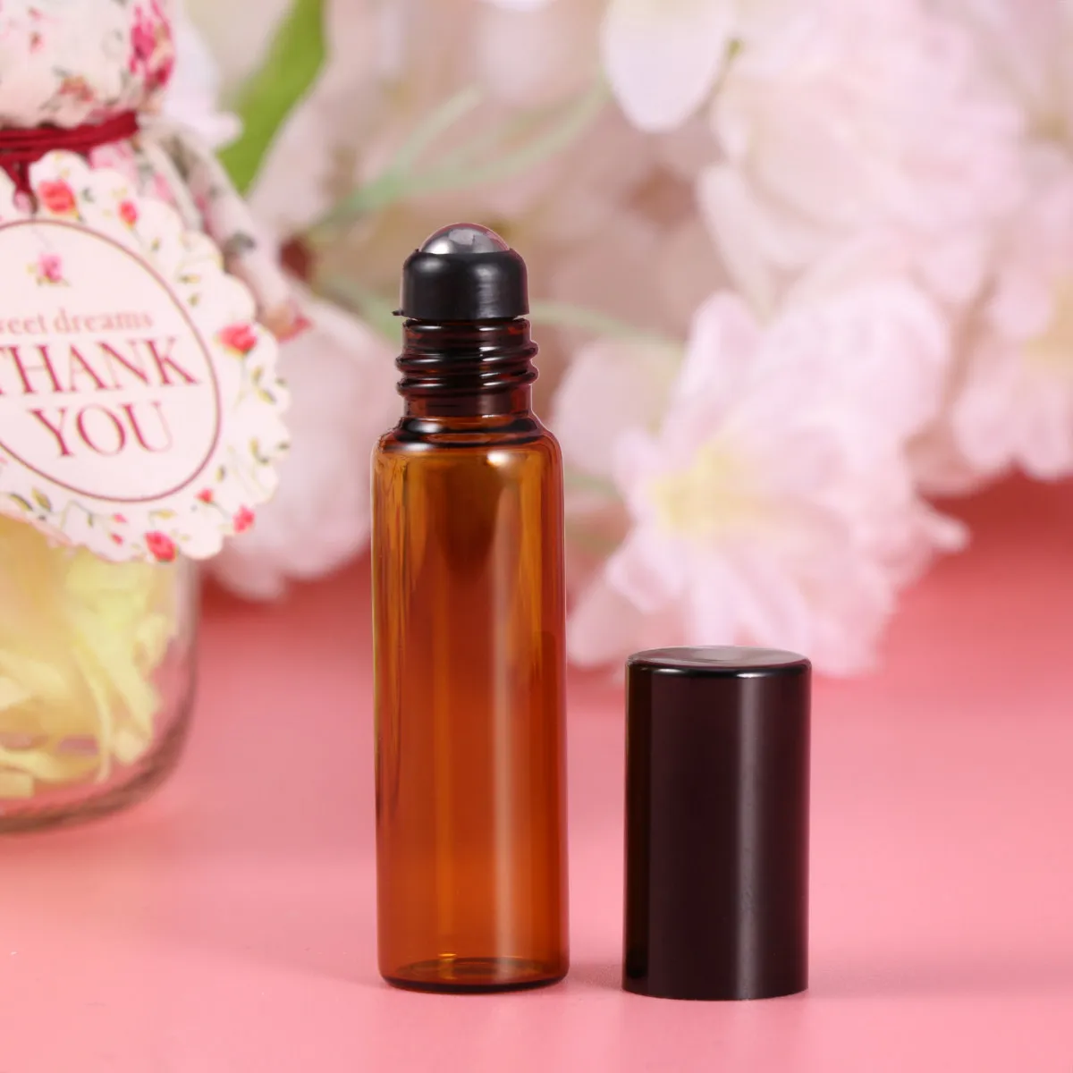 

10Pcs 5Ml Roll-on Bottles Leak-Proof Essential Oil Blends Storage Compact Design for Face Body Perfume Travel Friendly Container