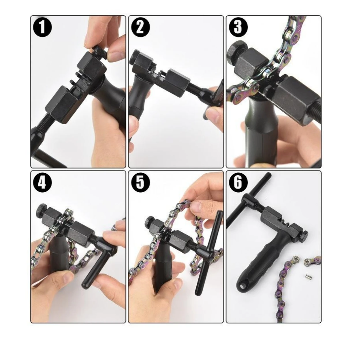 Universal Bike Chain Tool, Bicycle Chain Breaker & Installer Tool Kit, Chain Cutter Repair Tool