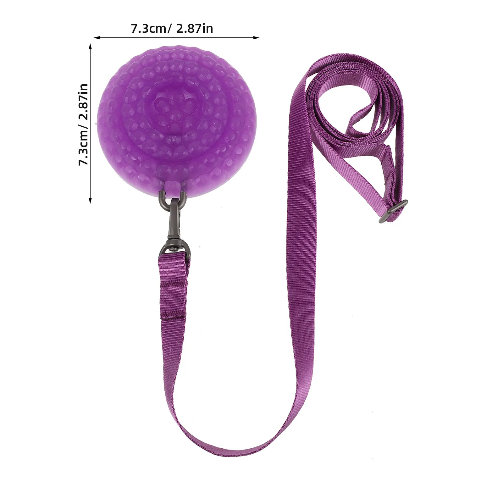 Purple Silicone Cello Endpin Stopper Round 2.87 Inch Diameter Anti Slip Spike Stop Anchor for Wooden Tile Stage