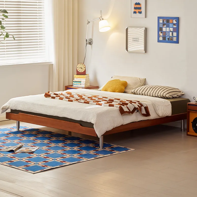 

Solid wood bed Bauhaus master bedroom 1.8 double 1.5 second bed