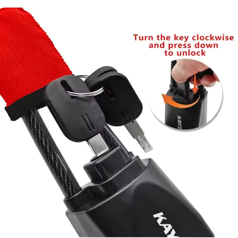Car Steering Wheel Lock For with Seat Belt Socket Steel Rope Car Anti-Theft Locking System