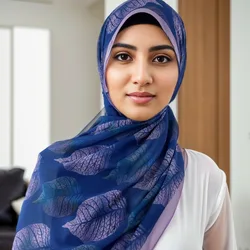 Nuovi Hijab di Chiffon stampati floreali freschi per scialli da donna turbante Hijab per le donne foulard di moda musulmana per le donne