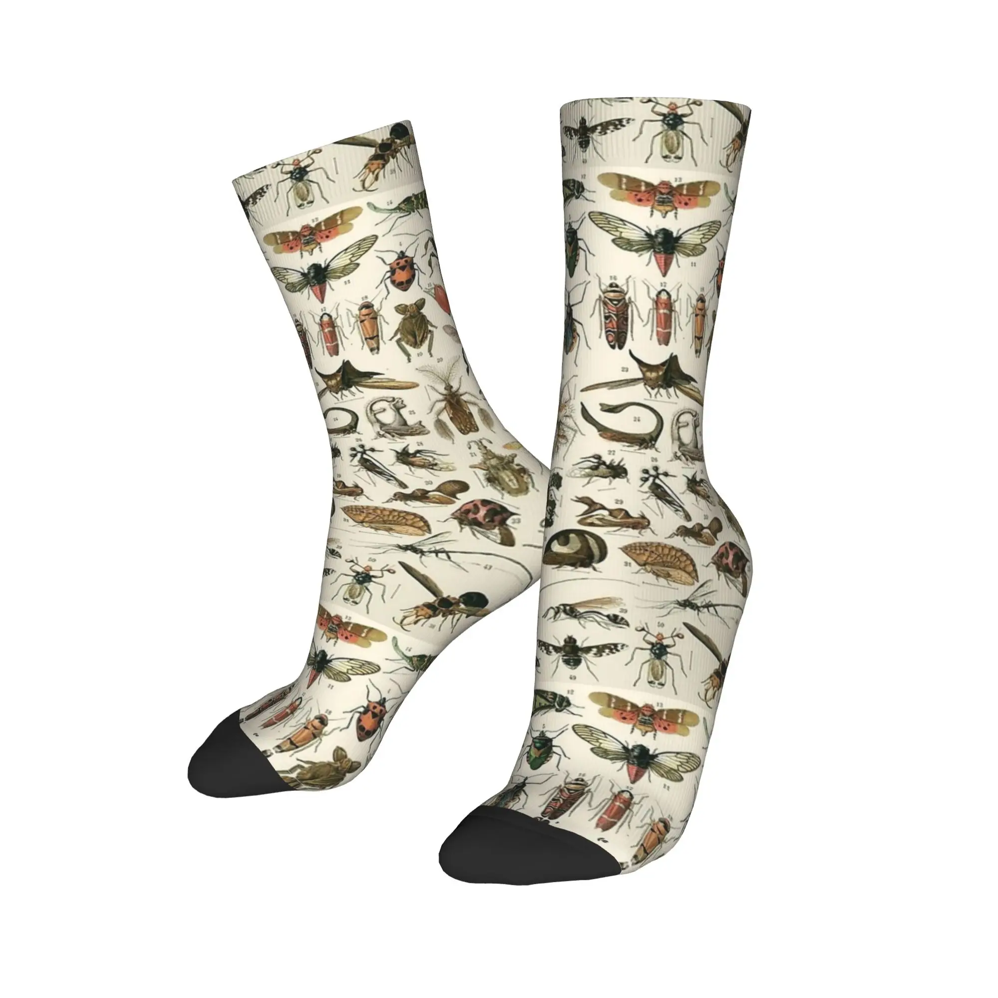 Unisex Men Socks Insects 2  Stockings Anti-Slip Comfortable Socks Autumn Trendy Design Outdoor Socks