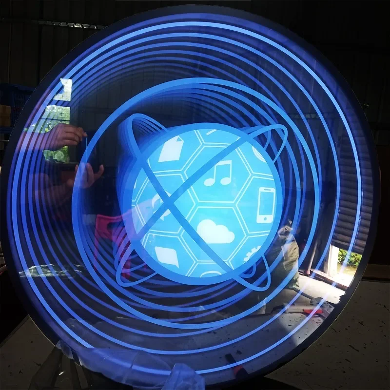 LED abyss mirror neon light, Melaleuca mirror luminous word light ******limited tunnel mirror sign