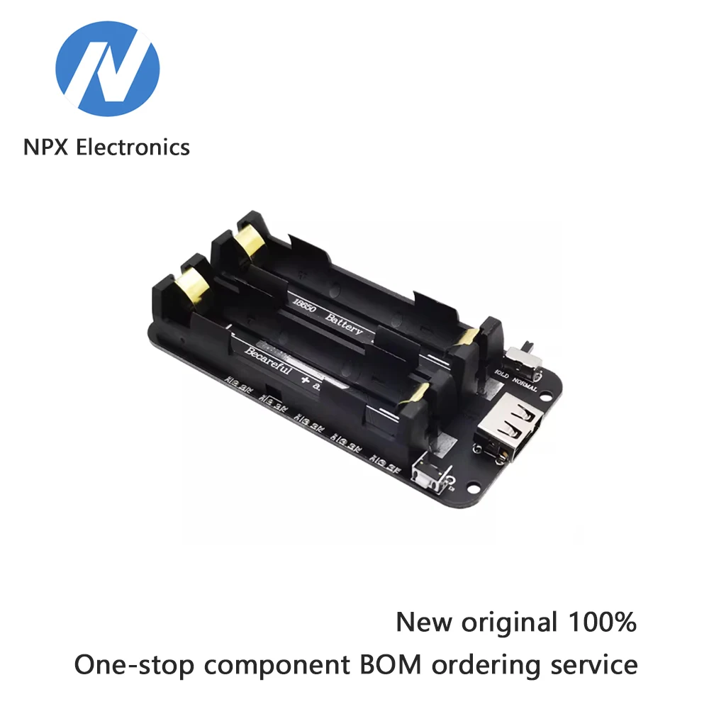 

ESP32 dual 18650 lithium battery V8 mobile power supply expansion board MICRO USB surface mount battery holder 3V 5V