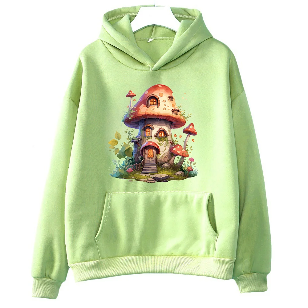 

Dreamy mushroom house y2k streetwear kawaii harajuku sweatshirt ropa men women winter clothes outerwear outfit anime hoodie tops