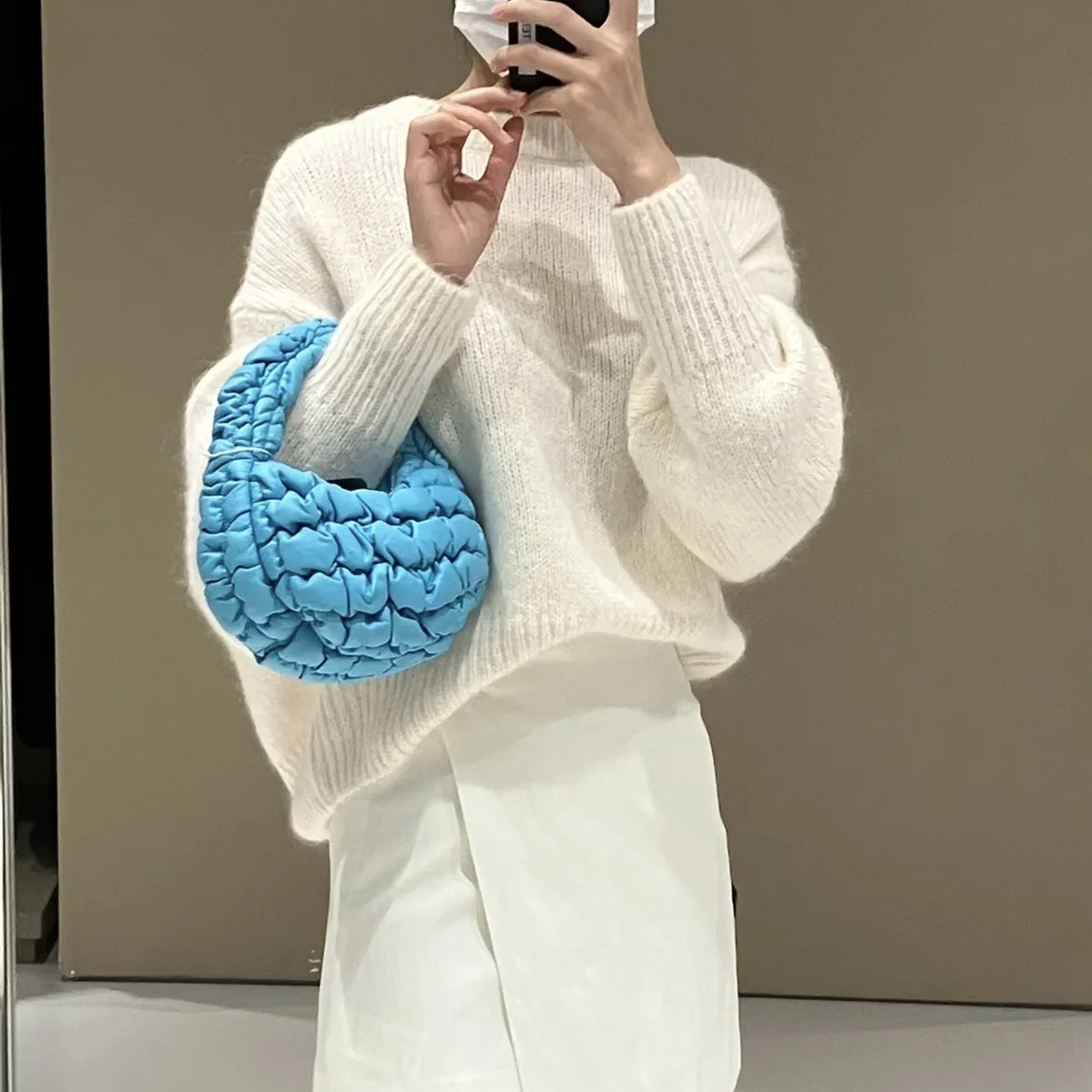 Nada escrito suporte ajuste redondo ne lã mistura longo sve camisola outono inverno cleanfit sle senhoras tamanho grande roupa interior