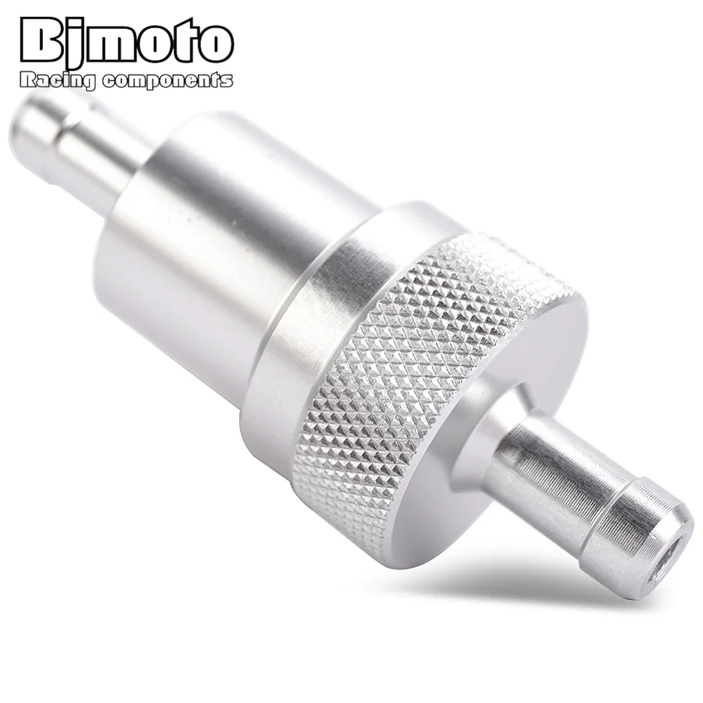 8MM Aluminum Anodized Fuel Filter with Bronze Elemnt 40 Micron 5/16\'\' Fuel Oil Filter Gasoline Separator