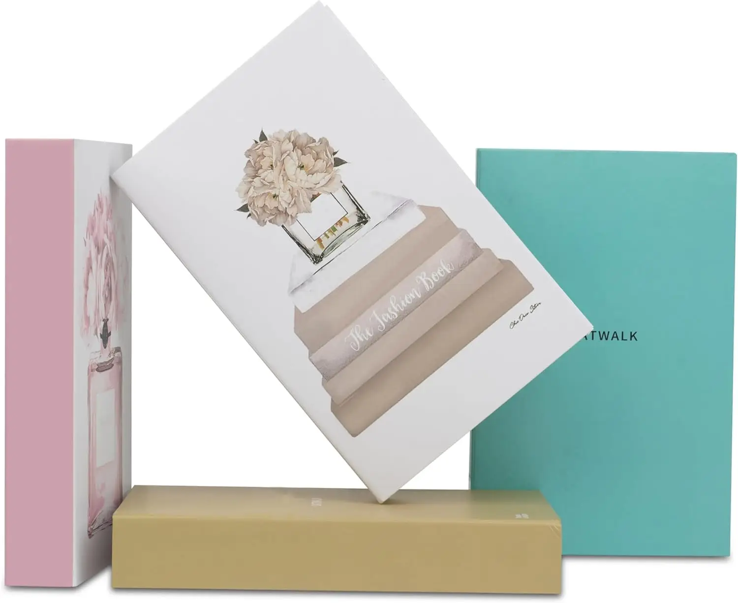 

4 PCS Faux Decorative Books for Home Decor | Coffee Table, Bookshelf & Shelf Styling Display Props for Living Room, Office