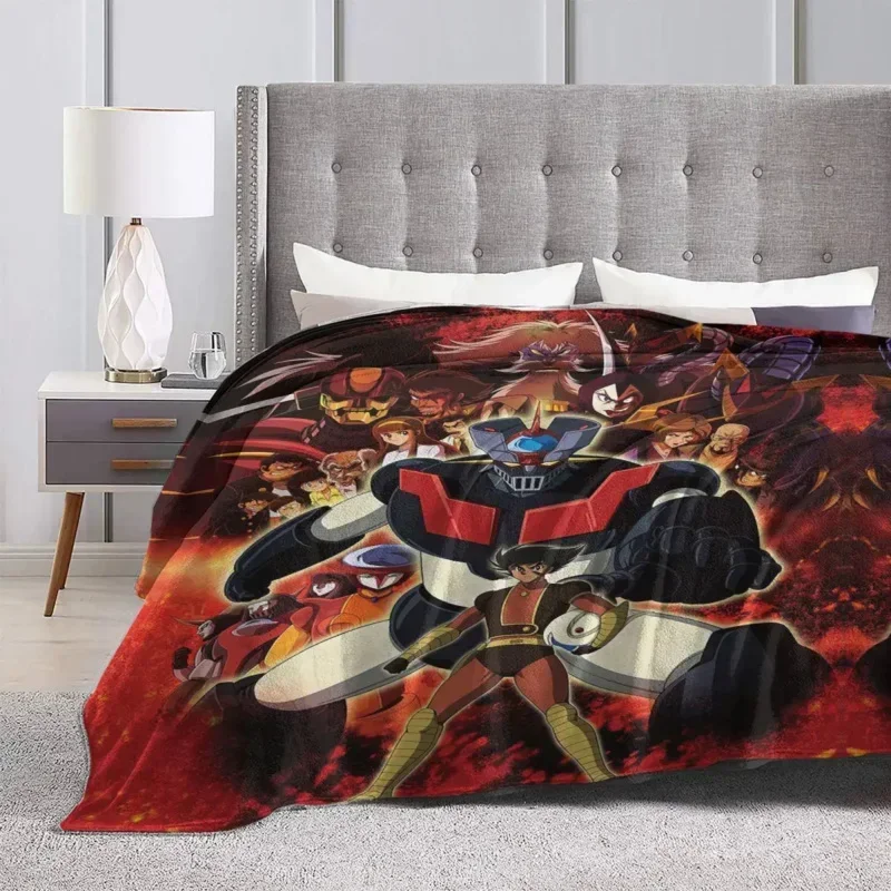 Blanket Flannel Spring Autumn Great Mazinger Z Warm Throws For Winter Bedding