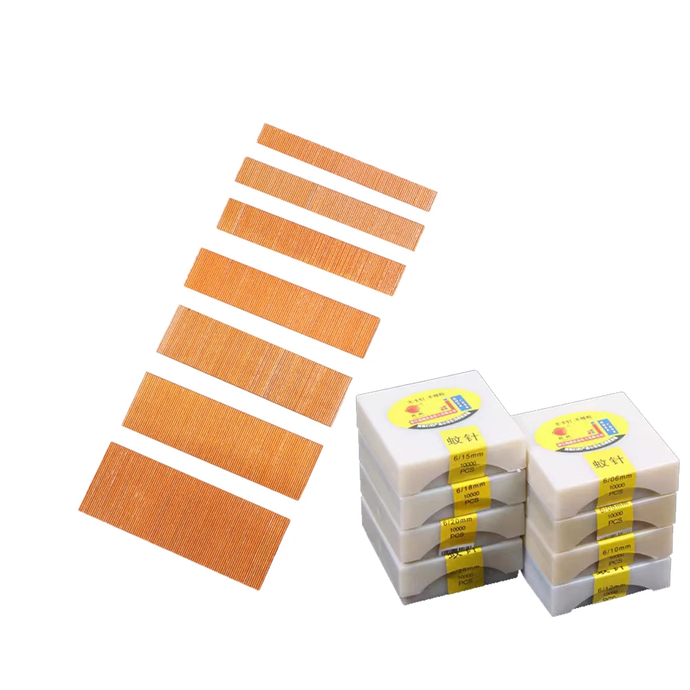 10000 Stück 23GA Gold Brad Nails 6–30 mm kopflose Kupferbeschichtungsnägel für Modell P630 P625 gerader Hefter – Detail 1