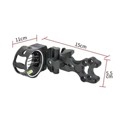 15*11cm 5 Pin Bow Sights Adjustable Archery Hunting Bow Sights Outdoor Archery Shoot Sports Equipment Tool-Less Archery Bowsight