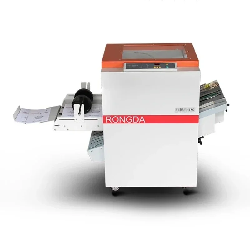 

180 booklet maker machine stapling and folding machine paper booklet machine Leaflets Booklet