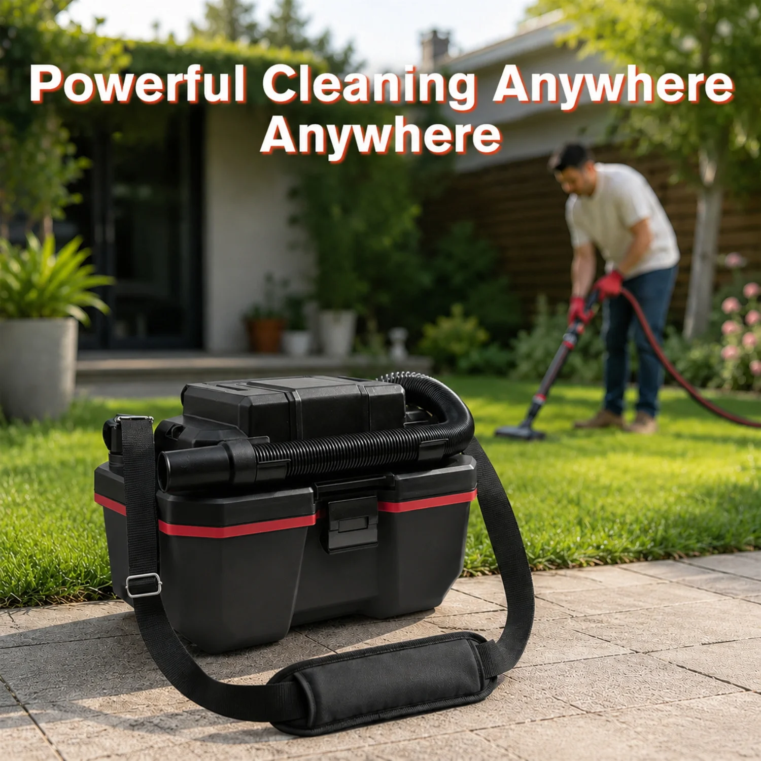 Cordless Brushless Multi-Functional Wet Dry Blow Vacuum Cleaner for Milwauke 18V Lithium Battery for Home Garage Car Workshop