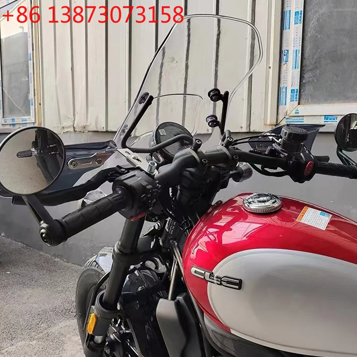 windshield and windshield modification, front windshield tempered rubber impact resistance For CFMOTO 450CLC 450CL-C