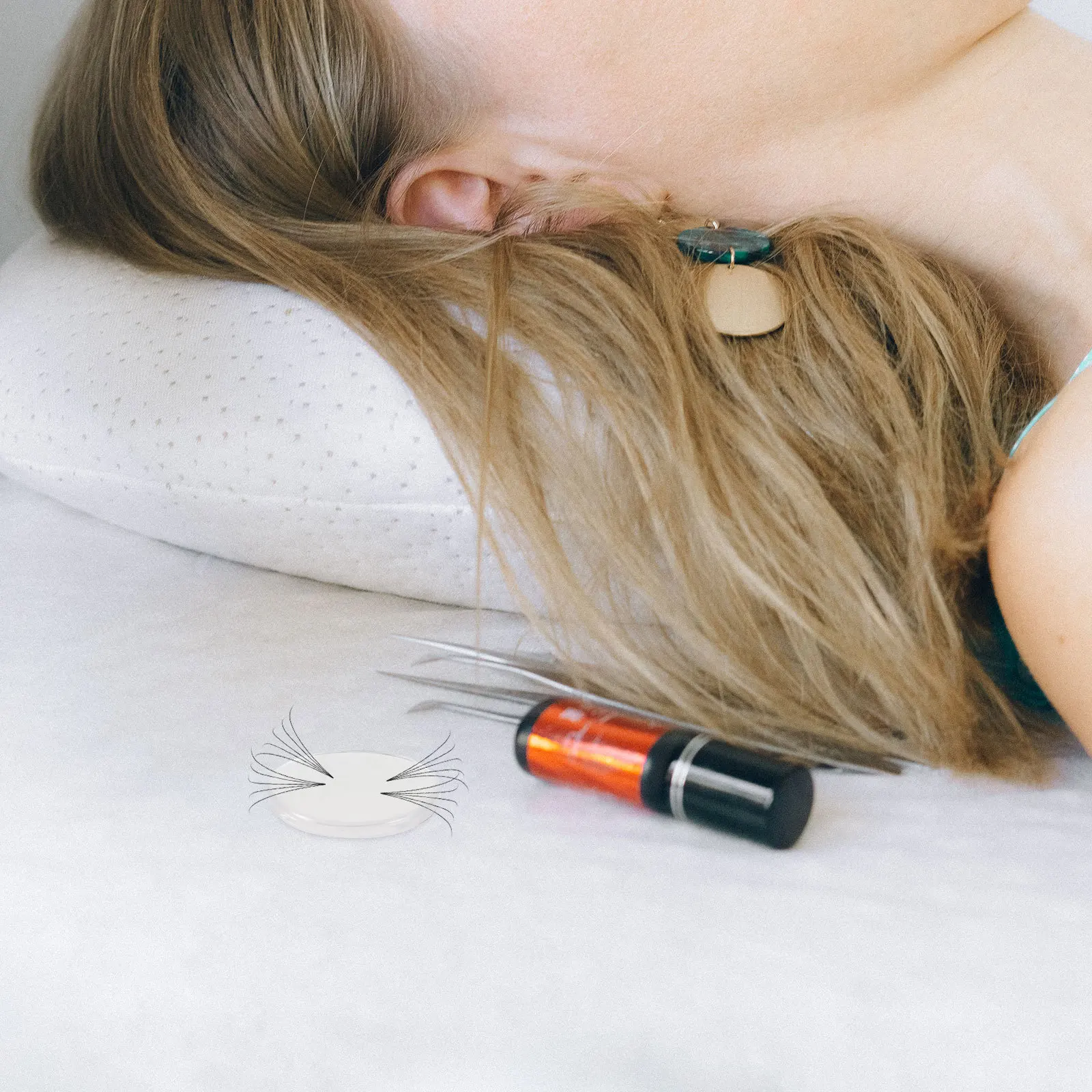 

10 pcs Eyelash Extension Gel Pads Premium Silicone Transparent Grafting Tools Reusable For Makeup Wedding Party Halloween Selfie