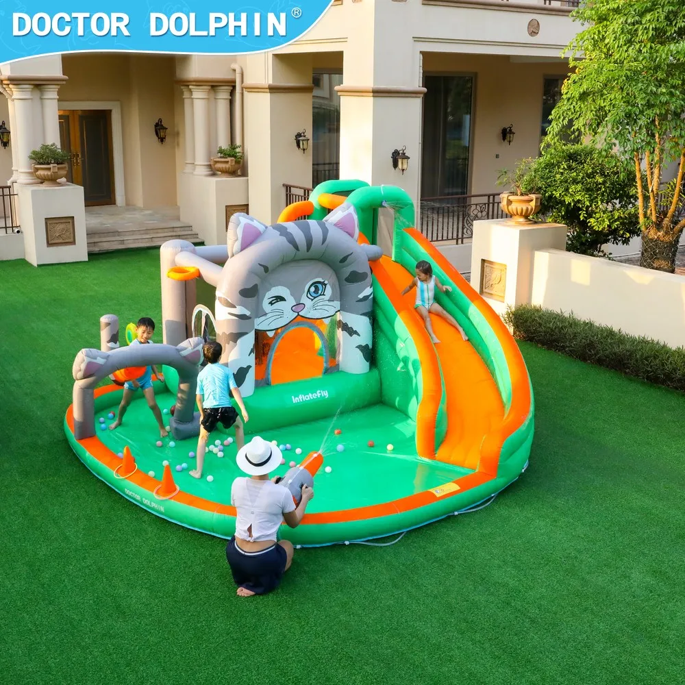 For Factory Direct Custom Sized Indoor/Outdoor Bounce House Water Slide For Kids' Play For Home Garden Party Occasions