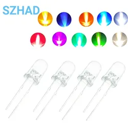 5MM Led white/blue/red/yellow/green/pink/purple light bulbs / 5MM White Colour LED emitting diode F5 White/UV LED