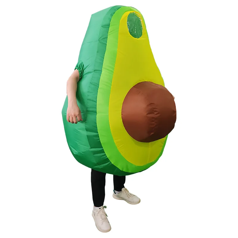 Avocado Inflatable Costumes Cartoon Blow Up Clothes Halloween Party Cosplay Costume Funny Performance Props